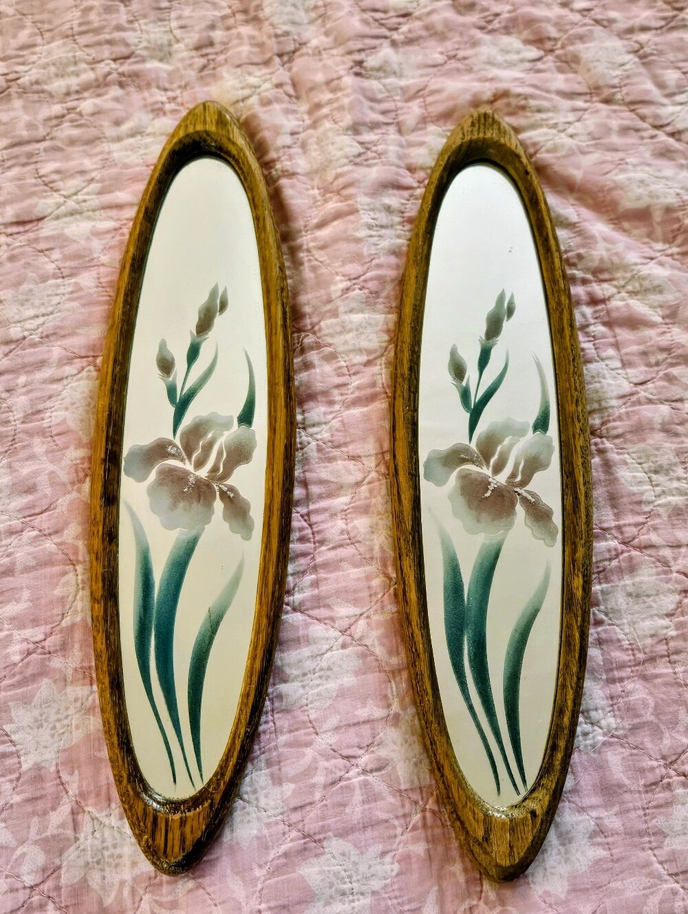 80s Hand Painted Mirrors